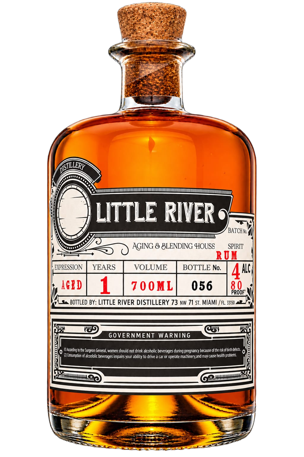 1-Year Aged Rum bottle