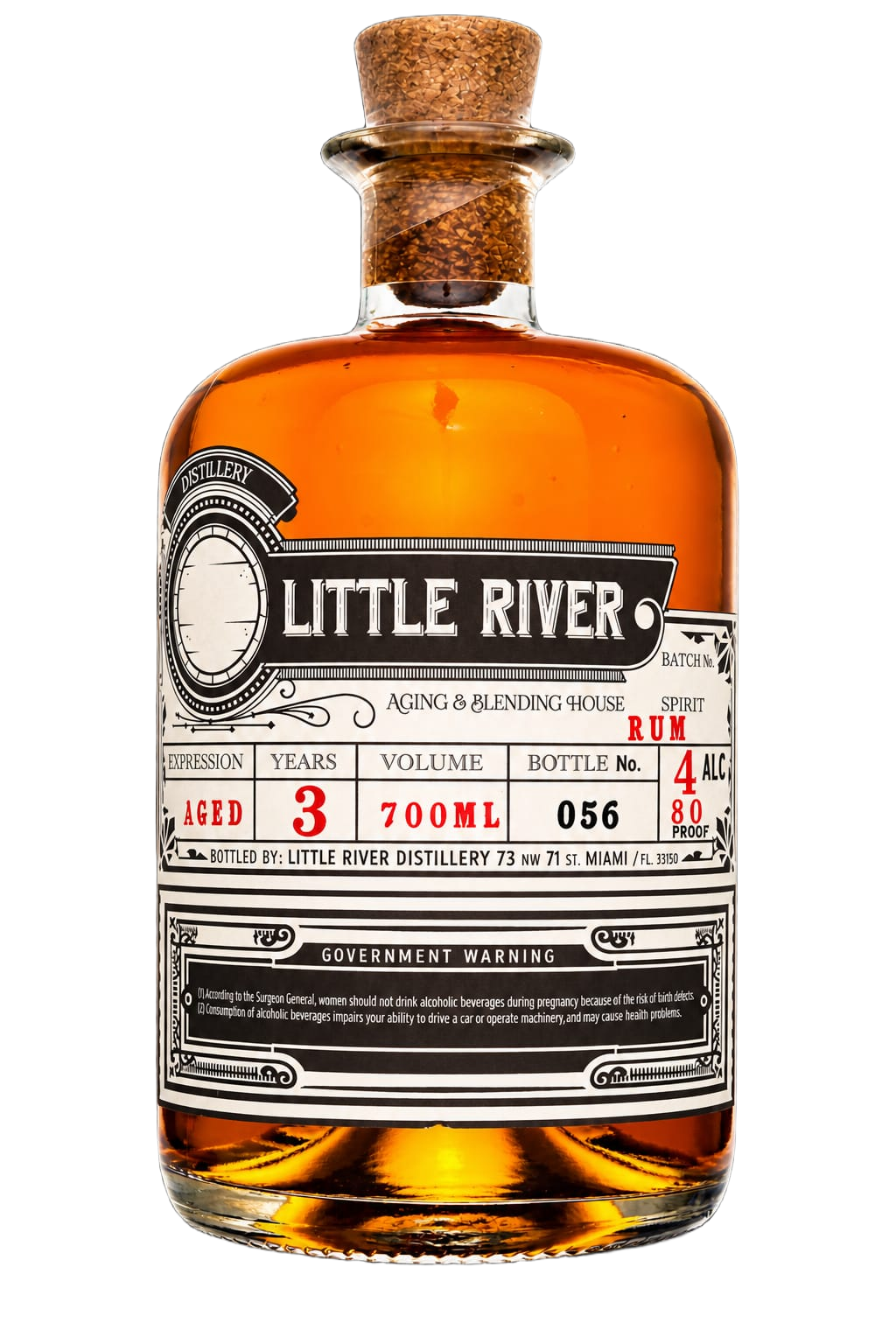 3-Year Aged Rum bottle